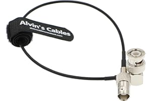Alvin's Cables BNC kątowy męski na BNC żeński kabel SDI do kamery 50 omów