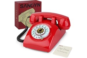 Sangyn Retro Telefon mit Schnur tischtelefon Das Alte Modell Der 62er Jahre Altmodisches Festnetz Diese Klingel
