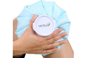 Poche de glace NEOtech Care - Vessie cryothérapie - Premiers soins - Couvercle vissable (Flocons de neige, 20cm diamètre)