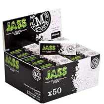 Feuilles à Rouler JASS Slim Black - 50 Feuilles Papier Fin - Pour Roulage Authentique Et Naturel