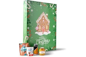 ‎BRANDNOOZ brandnooz - Adventskalender 2025 "Classic" XXL mit 26 Überraschungsmomenten - Riesen Weihnachtskalender 80 cm mit 24+2 Markenprodukten wie Manner, Kinder, Em-Eukal uvm. für Kinder & Erwachsene