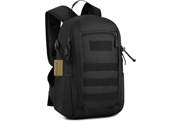 HUNTVP Sac à Dos Petit Cartable Tactique Militaire Molle Sac à Dos de Cours Sac de Multifonction pour Chasse Randonnée Camping Voyage Cyclisme Trekking Scalade 12L/15L/20L/30L