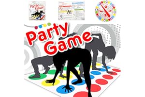 AINVLIYA Twisting Game for Kids Family Funny Balance Spinner Floor Mat Lawn Game Classic Floor Play Mat Board Garden Games for Children and Adults, Team Puzzle Party Toy Game Indoor Outdoor Party Gathering