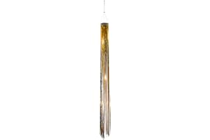 West Coast Design Studios In the Breeze Gold Holographic Mylar Windsock Hanging Decoration - Decorative and Humane Bird and Pest Deterrent