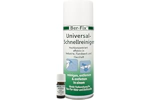Ber-Fix 5ml Primer für PE, PP, Silikon und Teflon + 400ml Universal Schnellreiniger Vielseitiger Haftvermittler für Industriekleber, Sekundenkleber, 2K Kleber und mehr Schnelle Wirkung in 60 Sek.