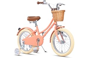 ‎GLERC Glerc 12-20 Zoll Kinderfahrrad mit Korb, für Jungen und Mädchen im Alter von 3 bis 12 Jahren, mit Klingel und Stützrädern, erhältlich.