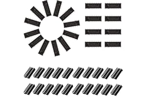 Youmile 20 pcs SN74HC595N Registros de cambio de contador de 8 bits 74HC595 DIP-16 Registros de salida de 3 estados Circuitos integrados transmisión de alta velocidad + 20 pcs DIP-16 IC Socket