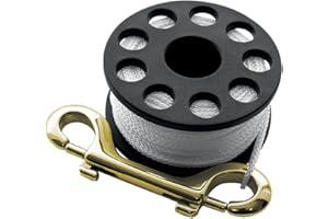 SCUBAPRO Small Mini Reel with Stainless Steel Double Carabiner (Approx. 15 Metres)