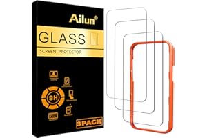 Ailun 3 Pack Screen Protector for iPhone 16 Pro Max [6.9 inch] with Installation Frame, Tempered Glass, Sensor Protection, Dynamic Island Compatible, Case Friendly