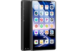 FANVACE Lettore MP3 da 128 GB con Bluetooth e WiFi, schermo IPS HD da 5,0 pollici. Lettore musicale MP4 con sistema operativo Android 13 con Spotify Kids, Audible, Play Store