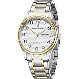 London Fog Carnaby Collection Analog Quartz Watch for Men with Round Dial, Stainless Steel Strap and Day & Date Display: 