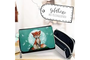 ilka parey wandtattoo-welt Geldbörse Portemonnaie Portmonee Fuchs & Pusteblume Geldbeutel für Kinder gk131