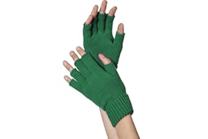 WILBERS & WILBERS 51040 - Gestrickte fingerlose Handschuhe, Kostümaccessoire für Karneval, Mottopartys, Halloween