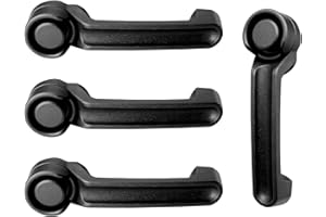 GLEDEWEN Exterior Door Handle (4PCS), Compatible with 2007-2018 Jeep Wrangler JK, Jeep Liberty, Dodge Nitro, Front or Rear Left Driver or Right Passenger | 80614,4589164AC,4589164AE,CH1310151 Outside Handle