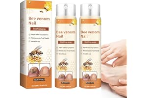 VOKKRV Cvreoz Bienengift Nagel-Reparatur Spray, 2 Stück Propolis Nagelserum Mit Schnell Einziehender Formel Und Hydratisierung,Cvreoz Bienengift Spray,Nagelwachstums- Und Reparaturserum,Für Finger & Zehen