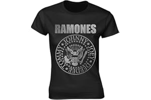 TEE SHACK Ladies The Ramones Seal Punk Rock Heavy Metal Officiel Femmes Dames T-Shirt
