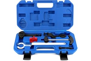 QWORK® Kit Attrezzo Messa in Fase, Strumento di Regolazione del Motore Dell'albero a Camme, Compatibile con Motori Audi A3, Golf 7, VAG EA211 Serie 1.2L 1.4L 1.4T 1.5T 1.6L FSI TSI TFSI