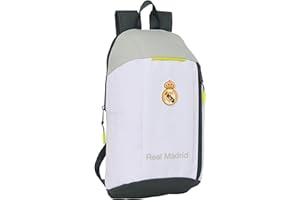 Safta REAL MADRID EQUIPACIÓN 25/26 - Mini Mochila para Uso Diario, Ideal para Niños de Diferentes Edades, Cómoda y Versátil, Calidad y Resistencia, 22x10x39 cm
