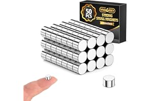 VNDUEEY Magnete Stark, 50 Stück 3x2mm Magnete für Magnettafel, Kühlschrank, Basteln, Magnete Klein für Zuhause, Arbeit, Fotos, Whiteboard Magnete