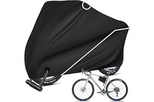 GAOHUI Bike Cover for 2 Bikes, Bike Covers for Outside Storage, Bicycle Cover Anti Dust Rain UV Protection with Storage Bag for Mountain Bike, Road Bike, 200 x 110 x 90 cm