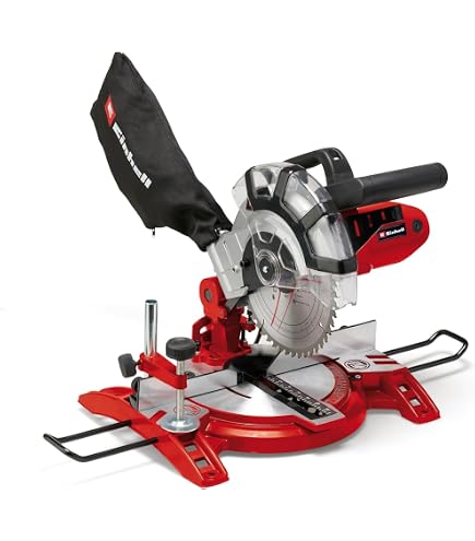 Fartools One Scie à Onglet Fixe 1400W 210mm - Base Aluminium Avec Extensions Et Presse