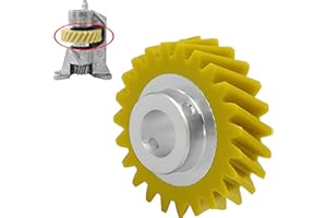 KANGWFAN 1 Stück W10112253 Gelb Zahnräder Ersatz Kompatibel mit Kitchenaid Mixer,Küchenmaschine Getriebe Ersatzteile,Schneckengetriebe Zubehör,für 5KSM150 5KSM45 5KSM90 5KSM125 5KSM175 5KSM185 5KSM156 5K45SS