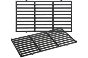 BURLY GRILL Grill Parts 17.5" 7637 Grill Grates for Weber Spirit e210, Grill Grates for Weber Spirit E-210 E-215 E-220 S-210 S-215 Spirit II E-210 II E-220 44010001 46110001 64815 67022