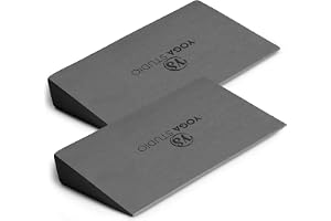 Yoga Studio EVA Yoga Kilblock - 2-pack (par) | Slant Board Twin Pack | Vadstretchare | Lätt EVA-skum