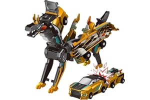 JoyJoyful Robocrash Magnetic Transforming Car, 2PCS Transforming Car Toy for 3 4 5 6 7 8 Year Old Boys Girls, Automatic Deformation of Magnetic Connections for Toddlers Kids Birthday