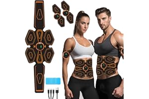 Ashmita EMS Muscle Stimulator,ABS Trainer Muscle Stimulator,with 8 Modes,19 Intensities,Abdominal Arm and Leg Training Belts,is effective in improving muscle strength and endurance