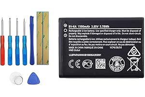 Vvsialeek BV-6A bateria do telefonu komórkowego kompatybilna z Nokia 8110 4G 2017 Nokia Banana 2060 3060 5250 C5-03 z zestawem narzędzi