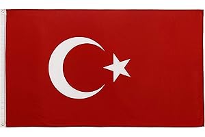 FlagScout - Türkei Flagge | 90 x 150 cm | Flaggen mit top Qualität, hochwertiger Verarbeitung und kräftigen Farben