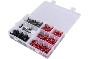 Bruce & Shark Lot de vis de carénage pour Yamaha YZF R6 R1 R3 R25 FZ07 FZ09