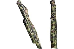Copechilla Bolsas para Aparejos de Pesca 146cm con cinturón de Hombro Bolsas de Pesca con Cremallera Lateral Impermeable Espesado Camuflaje Caña de Pescar y Equipo de Pesca de Bolsa de Almacenamiento