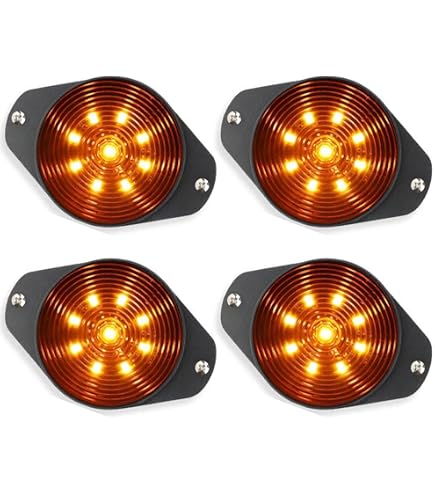 Luci Di Ingombro Led 24 Volt Camion 10 Luci LED Laterali Per Camion 12/24V - Luci Posizione Gialle Ad Alta Luminosità Luci Ingombro Laterali - 9