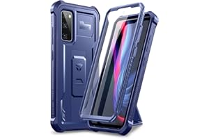 Dexnor Kompatybilne z Samsung Galaxy S20 FE 5G etui 6,5 cala (nie pasuje do Galaxy S20) z wbudowaną osłoną ekranu wojskowego klasy 360 cały korpus odporny na wstrząsy pokrowiec ochronny ze stojakiem - Niebieski