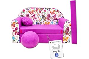 ‎MILLYBO millybo Children's Sofa with Sleep Function Foldable 3-in-1 Children's Sofa Play Sofa with Bed Function Girls Boys Bean Bag Mini Sofa Bed Children's Room Sleeping Chair (M33)