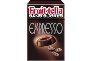 Fruittella Bonbons sans Sucres Expresso Boite Refermable à Emmener Partout/Partager 49 g 1 Unité