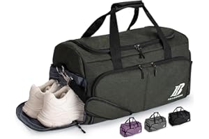 BALLADHOME Torba Sportowa dla Mężczyzn i Kobiet Torba Treningowa Torba na Siłownię z Funkcją Plecaka Torba Fitness Podróżna z Kieszenią na Buty i Kieszenią na Mokro Torba Weekendowa Duffel Bag-UN