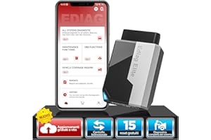 KINGBOLEN EDIAG Elite OBD2 Auto Diagnostica, Bluetooth Diagnosi Auto Professionale in Italiano per iOS e Android, per Sistema Completo, 15+ Servizi di Reset, Test Attivo, Aggiornamento gratuito a vita