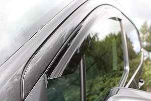 AC WOW 2x Wind Deflectors compatible with Ford Transit Custom Tourneo 2012 2013 2014 2015 2016 2017 2018 2019 2020 2021 2022 Acrylic Glass Windows Weather Shields Visors Rain Snow Sun Guards