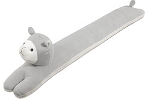 ‎QUANTUM INTERIOR BY MAXLAND Zugluftstopper in Tierdesign, Windstopper, Zugbremse, Türdichtung, Bär, Katze oder Hund, 90 cm lang, 8 cm breit (Katze)