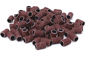 ‎ABA GROUP Aba Group Schleifkappen Set - Robust Nagelfräser Aufsätze - Bits für Nagelfräser - Schleifhülsen Nagelfräse - Nagelfräser Bit Gradation 80 - Schleifkappen Nagelfräser 100 Stück