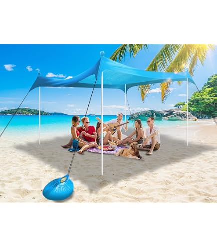 Tente De Plage Portable BESSPORTREGED Verte - Protection Solaire UPF 50+, Neuve, Parasol Pliable