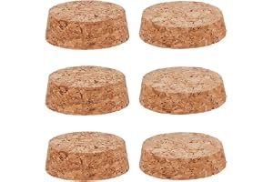 GORGECRAFT 12 st 2 stilar korkflaskproppar läckagesäkra trä avsmalnande korkproppar ersättning naturliga mjuka stora hantverk
