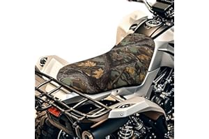 Wanyint All-Terrain ATV Seat Cover 25x10 Inch, Waterproof ATV Accessories Universal Fit for Honda Recon, Polaris Sportsman 450/750, Yamaha Raptor 700, Camo Hunting Forest Branch Green