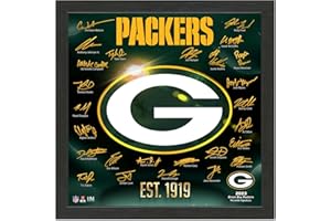 Highland Mint Green Bay Packers NFL Signature Logo Picture 33 x 33 cm Wall Picture