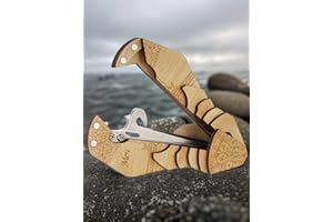 Shamanicshop 's Harp by D.Glazyrin/Sword (in wooden case) - Professional mouth musical instrument (jaw harp) Beautiful sound Excellent quality Original Russian maultrommel (jaw harp, dan moi).