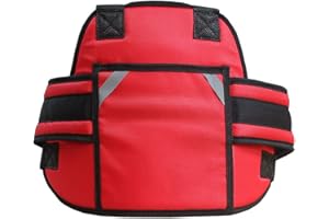ONEVER Cintura di Sicurezza per Moto per Bambini, Imbracatura di Sicurezza per Bambini Regolabile per Seggiolino Auto - Cintura di Sicurezza per Bambini (Rossa)