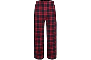 Arshiner Jungen Schlafanzughose Lang Elastische Taille Pyjamahose Kinder Kariert Freizeithose mit 2 Taschen Schlafanzüghosen 5-14 Jahre